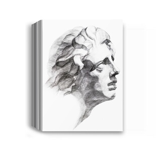 得力素描纸8k4ka4绘画纸水粉画纸美术生专用手抄报纸画画纸美术纸白纸四开八开儿童初学者用速写纸专用涂鸦