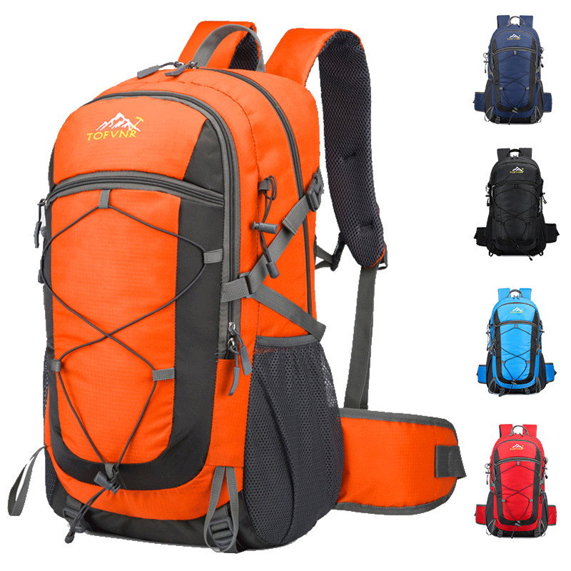 Outdoor mountaineering bag for men and women large-capacity hiking backpack multi-functional school bag waterproof light travel backpack