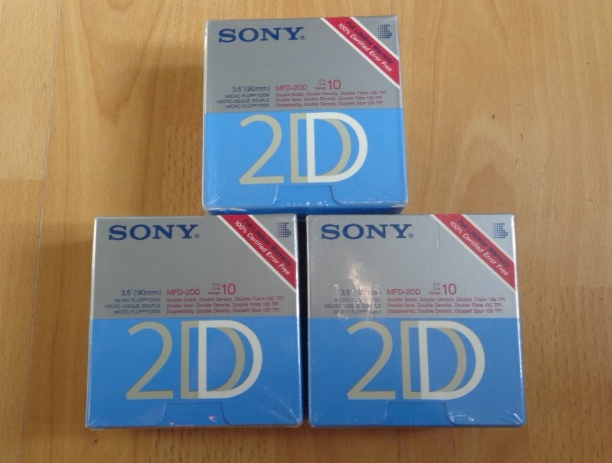 SONY Floppy Disk SONY Low Profile New Original 720K Floppy Disk Packed with 10 tablets per box