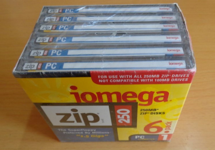Aimega Iomega ZIP250 250MB disk ZIP disc single sheet with independent boxed