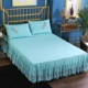 Hàn Quốc phiên bản của đan thêu bông ren bedspread giường váy một mảnh bìa giường trải giường trượt 1.8m Fitted Mattress Protector - Váy Petti