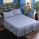 Hàn Quốc phiên bản của đan thêu bông ren bedspread giường váy một mảnh bìa giường trải giường trượt 1.8m Fitted Mattress Protector - Váy Petti