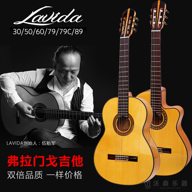 Lavida Labita 30 50 60 79C 89 Flamenco Flamenco Single Board Electric Box Classical Guitar
