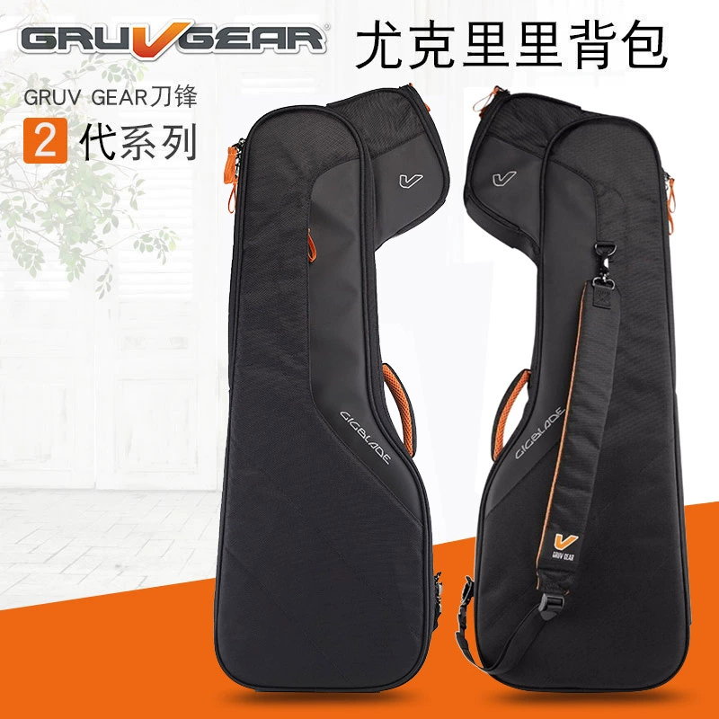 Mỹ GRUV GEAR Blade 2 Thế hệ Series Vương quốc Anh Ukulele Dày Ba lô Xiên lưng Nhạc cụ Túi Guitar nhỏ - Phụ kiện nhạc cụ