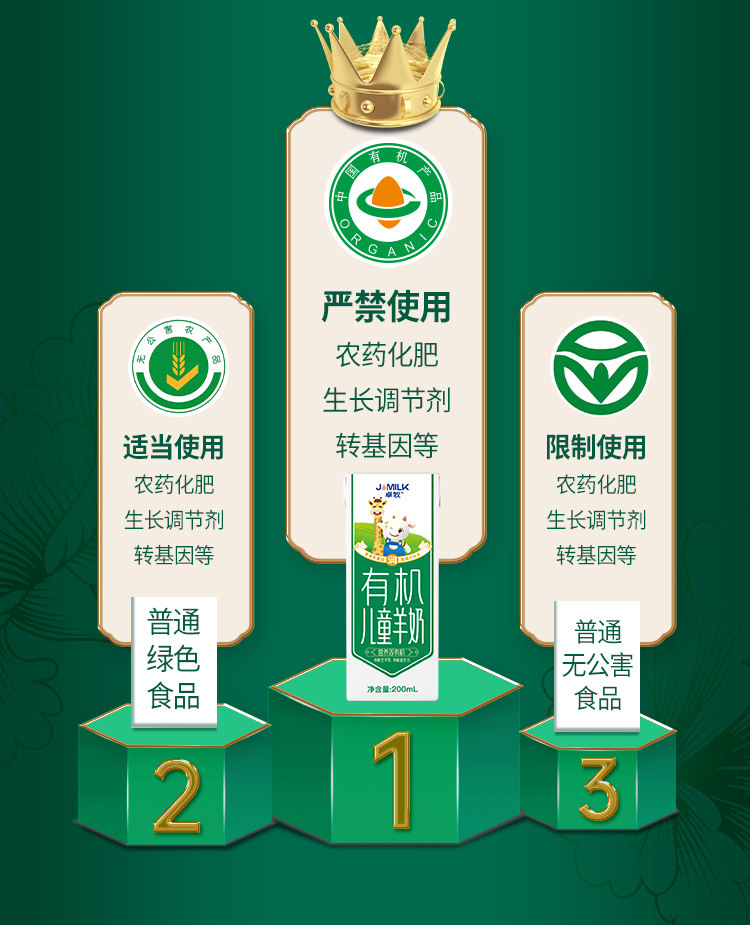 安享好物 安享A级纯奶-卓牧有机 儿童羊奶 国标
