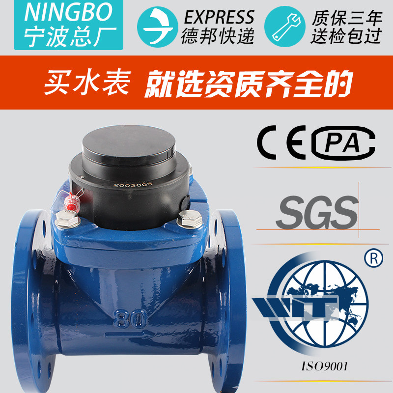 Ningbo Water Meter General Factory Industrial Flange National Standard Large Diameter Removable ScrewDriven LXLCDN50100 Antifreeze and Pressure Resistant