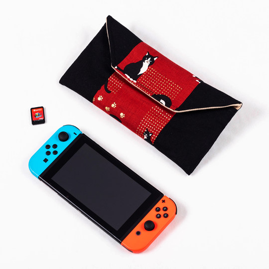 适用任天堂nintendo switch 保护套ns收纳包配件OLED掌机和风布艺