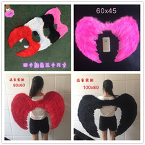 61 Children Angels Feather Wings Performance Props Model Walking Show Bridal Flowers Dress Costumes