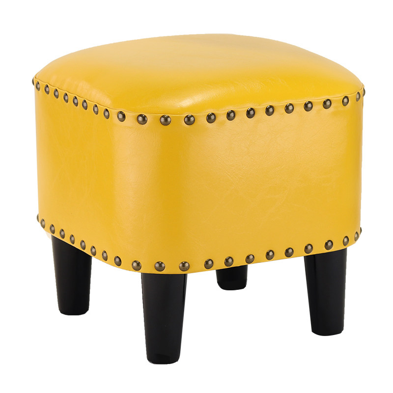 langduo low stool american sofa leather pier shoe stool household children's small stool
