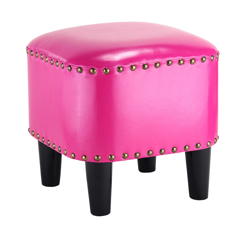 langduo low stool american sofa leather pier shoe stool household children's small stool