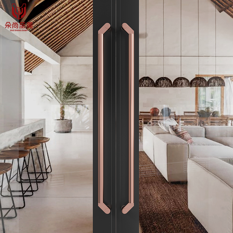 Thickened Glass Door Handle for Stainless Steel Hotel Shops With Frames sliding door handles black doors to bookable-Taobao