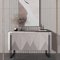 New Chinese solid wood end view cabinet Home small family style living room partition cabinet minimalist modern storage lockers light and luxurious