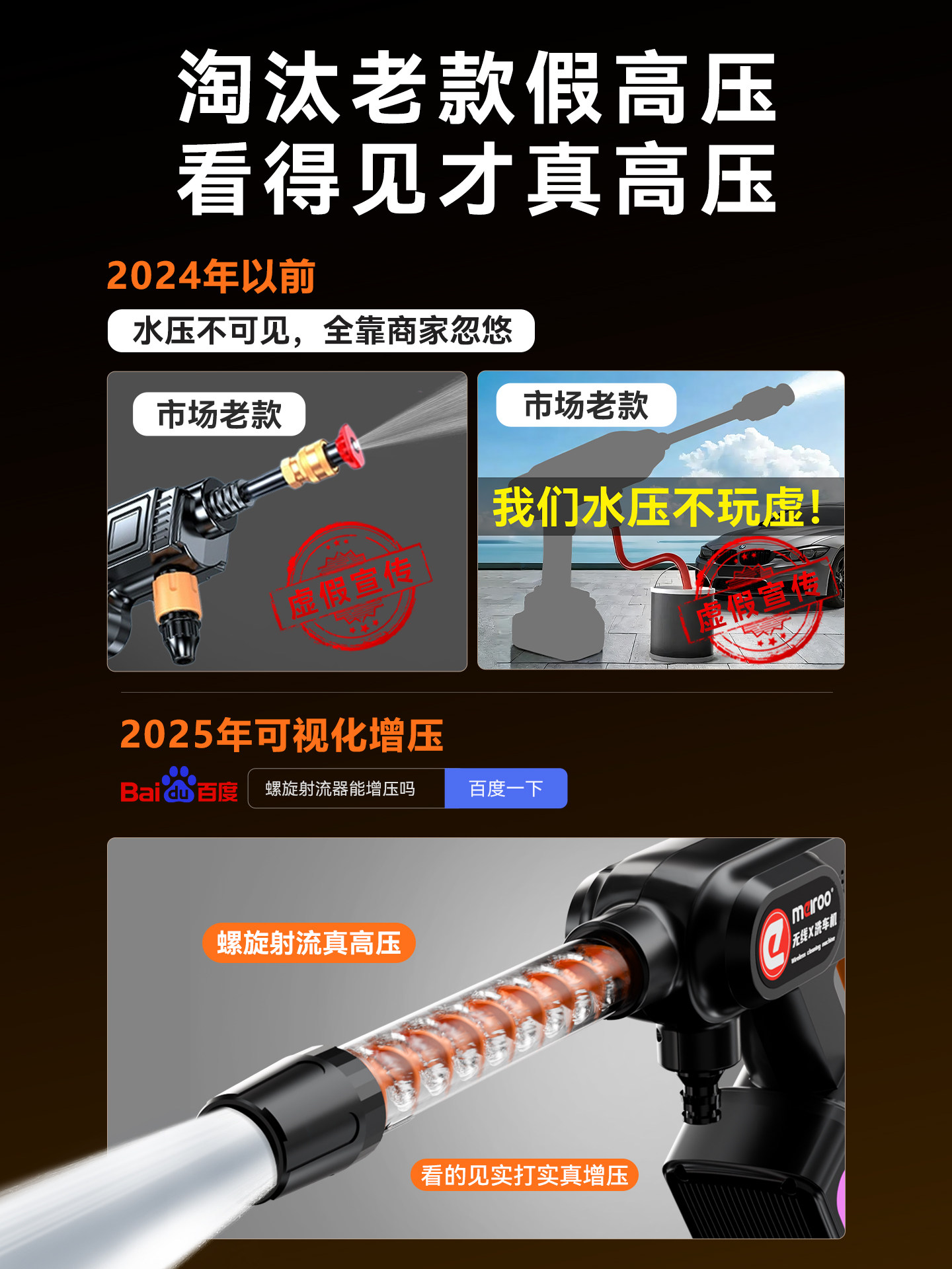 2025 Land Rover Spiral High-Pressure Household Car Washing Machine Wireless Lithium Battery High-Power Booster Wireless Car Washing Machine