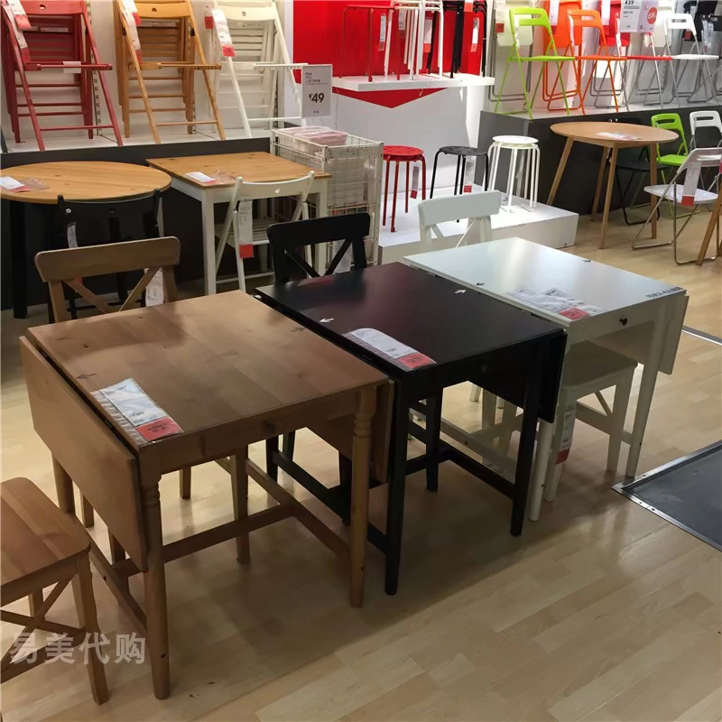 Mua hàng nội địa chính hãng IKEA, Ingerto, bàn gấp, bàn có thể kéo dài và thu vào - Bàn