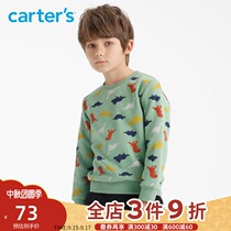 carters childrens clothes new spring and autumn boys long sleeve coat boys baby dinosaur top