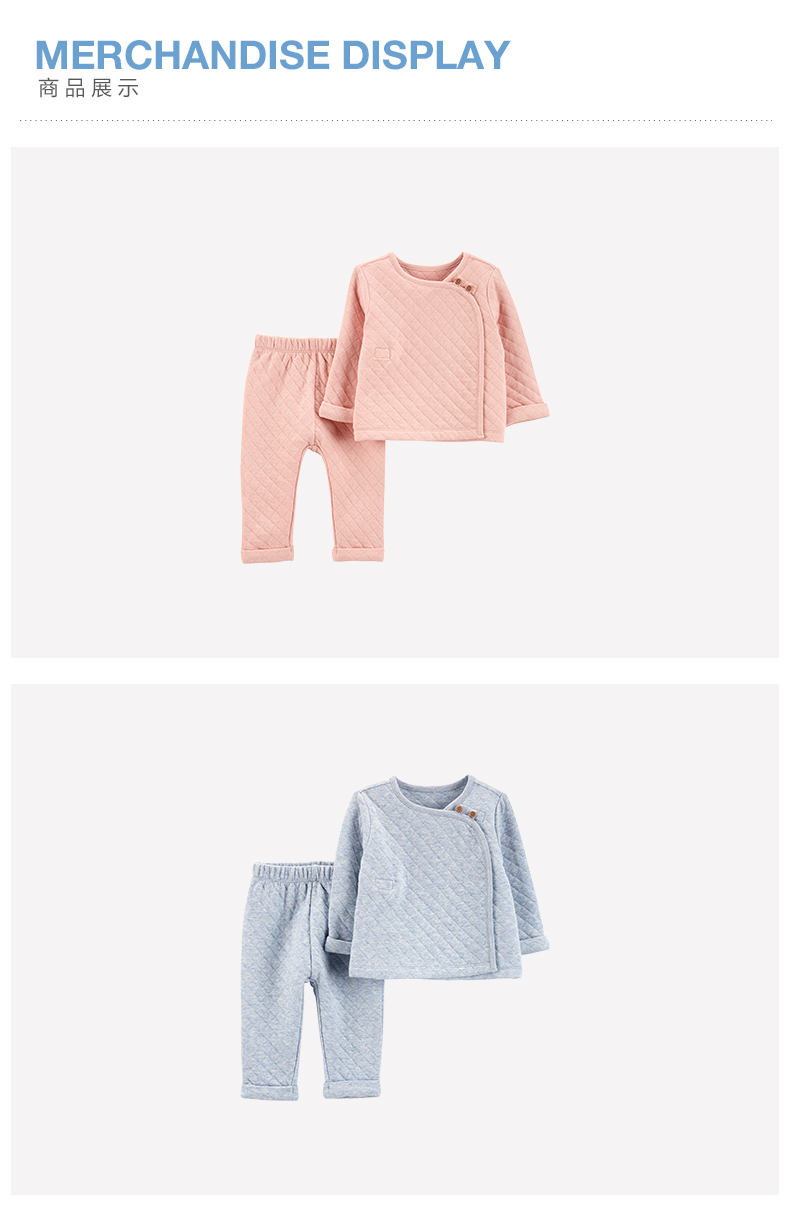 美国 卡特 Carters 儿童秋冬保暖上衣裤子两件套 图3