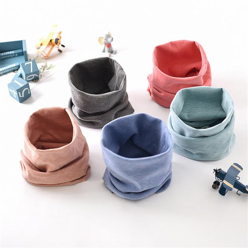 Silk de velvet baby scarf autumn and winter plus velvet thickening children's scarf windproof neck protection warm children's baby neck