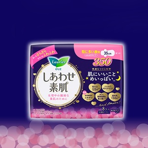 拍四件-花王乐而雅超长夜用卫生巾32片