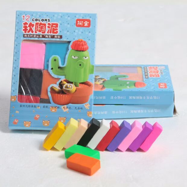 Đất sét mềm Liyuan 12 màu 24 màu bùn an toàn không độc hại môi trường đất sét sét đất sét có thể được nấu và nướng đồ chơi nấu ăn