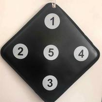 Training fencing sword target wall-mounted wall-mounted target for home training is not easy to be damaged by five-hole puncture-resistant and wear-resistant leather wall hanging