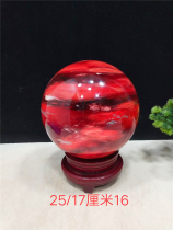 Red crystal ball ornaments lucky stones ornamental stones home office wedding opening housewarming gifts