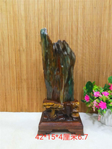 Green Burmese tree fossils strange stones Jade ornamental stones raw stone ornaments Stone Gifts Collection