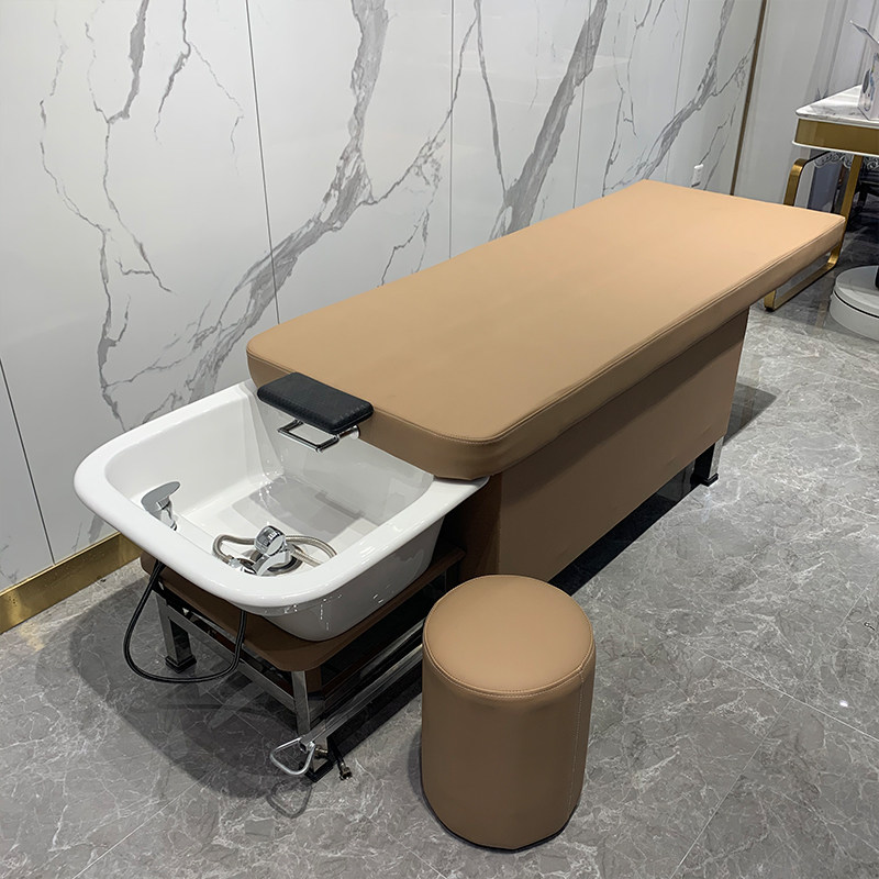 Hair Salon Thai Hair Wash Bed Massage Hair Wash Bed Beauty Salon Barber Shop Lie Flat Push Pull Bed Head Road Soup Hair Care New Style