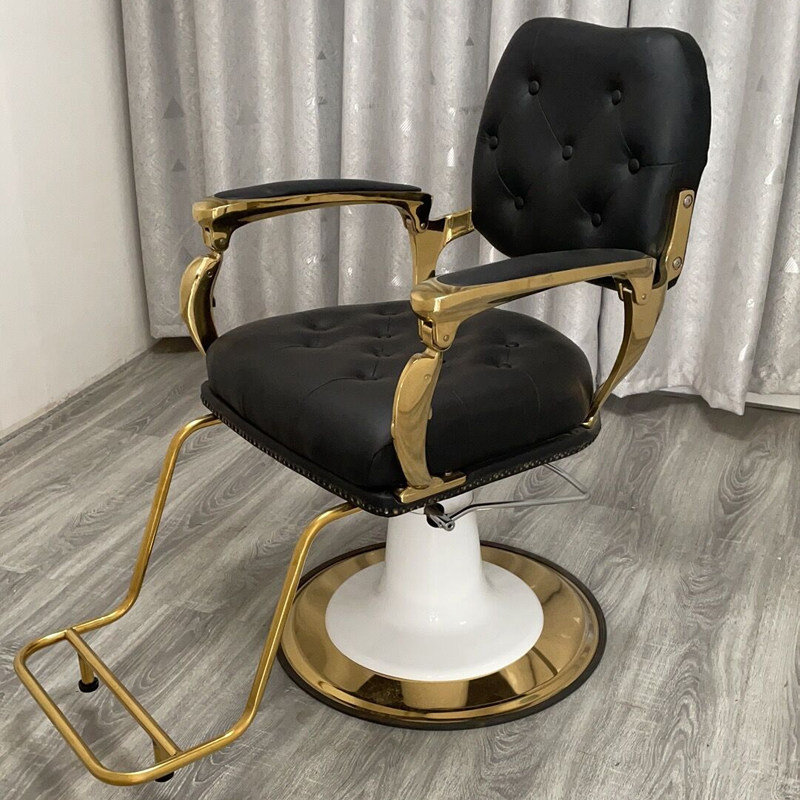 Beauty Hair Chair Brief Light Lavish Hair Salon Special Salon Haircut Chair Men Oil Head Division Haircut Chair Mesh Red Dolphin Chair