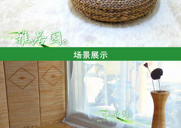Dày bến tàu ngồi tatami vội vã chuẩn bị tròn futon đệm mây mat kiểu Nhật thiền rơm mat yoga - Ghế đệm / đệm Sofa thảm ghế gỗ phòng khách
