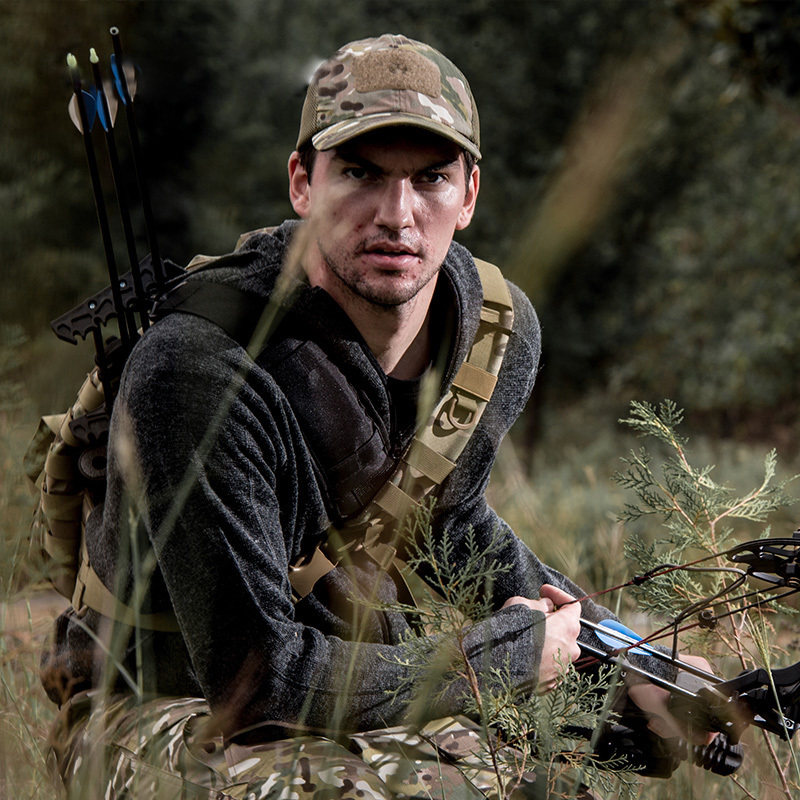 Archon cardigan outdoor tactical knit cardigan sweater casual slim sports autumn winter male archon hood