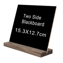 Creative double-sided small blackboard ornaments desktop decoration hotel bar writing board wooden blackboard price table card