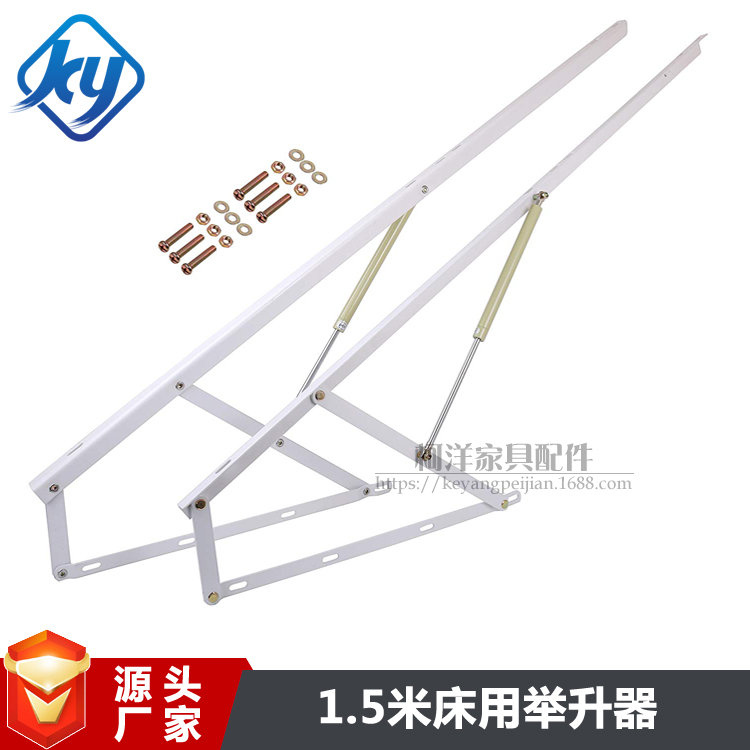 1 5m high box storage bed lifter tatami hydraulic rod support iron frame thickened bed with upturn gas telescopic rod