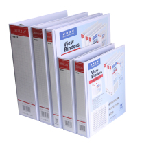 Zhulian ZL2164 plus insert cover folder A4 Four-hole D type clip 1 inch white clip paper capacity 16mm