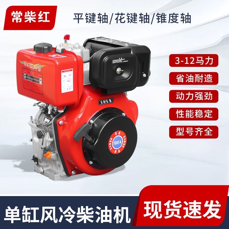 Chongqing Single-Cylinder Air-Cooled Diesel Engine 173186Fa192F195F Road Cutting Engine Micro Tiller Head