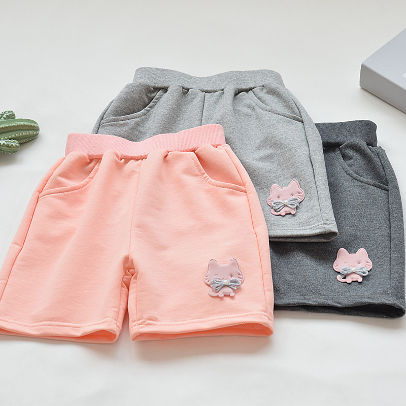 Girl Shorts Wear Children's Summer Trousers Bowl in Summer Snacks Baby's Summer Casual Sports Five-Son