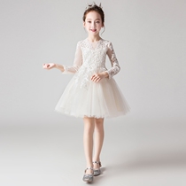 Childrens dress birthday princess dress puffy gauze flower girl wedding dress piano performance dress summer
