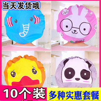 Childrens shower cap female cute cartoon waterproof bath child ear protection bath hat girl shampoo female headgear hat