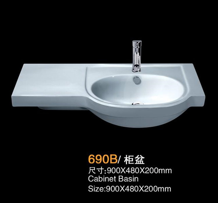 Left basin washbasin Terra basin BASIN INTEGRATED BASIN WASH FACE CERAMIC WASH TABLE CABINET BASIN ON THE RIGHT 80 90 CM LEFT AND RIGHT WASH BASIN