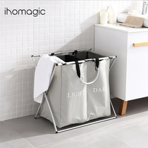 Large capacity Oxford cloth foldable dirty clothes basket dirty clothes storage basket bathroom bath basket household laundry basket