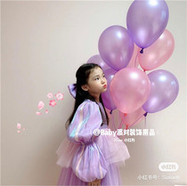 12 inch thick pearlescent latex round balloon balloon chain wedding wedding room baby birthday party decoration Christmas decoration