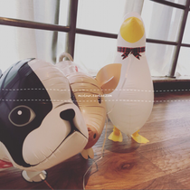 Animal cartoon aluminum film balloon baby birthday decoration Party decoration Walking balloon childrens festive decoration