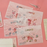 Мультяшные милые канцтовары для папок для школьников, пластиковая вместительная и большая папка