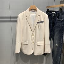 High level Sensation Fried Street Casual Western Suit Jacket Mens Autumn Dins Surge Port Wind Loose Handsome 100 Ride Lovers Suit