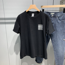 2022 Summer new mens letters printed short sleeves T-shirts Inn craze 100 hitch loose casual undershirt