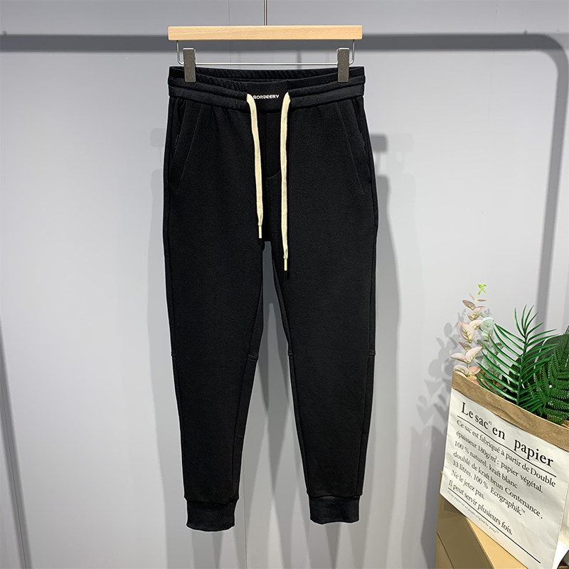 Elastic waist casual pants men's autumn and winter new Korean version of the slim-fit feet bundle feet pants tide brand trendy all-match sweatpants