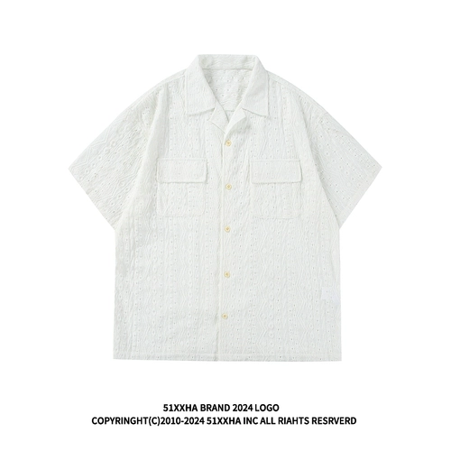 Небольшая дизайнерская летняя дышащая трикотажная рубашка в стиле хип-хоп для влюбленных, в американском стиле, тренд сезона