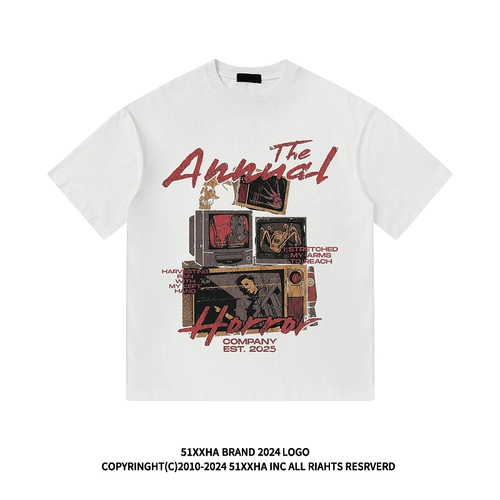 Футболка в стиле хип-хоп для влюбленных, в американском стиле, короткий рукав, оверсайз