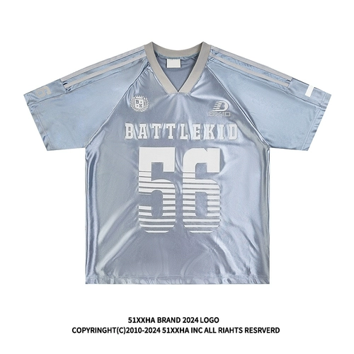 51 хип-хоп, новинка 2025 года, американская забавная футболка Blokecore в стиле ретро, ​​спортивный топ с короткими рукавами и короткими рукавами