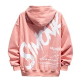 Трендовая флисовая толстовка с капюшоном, парная одежда для влюбленных, куртка, европейский стиль, оверсайз