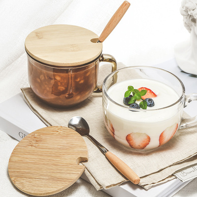 【2只7.9】北欧茶色早餐杯套装